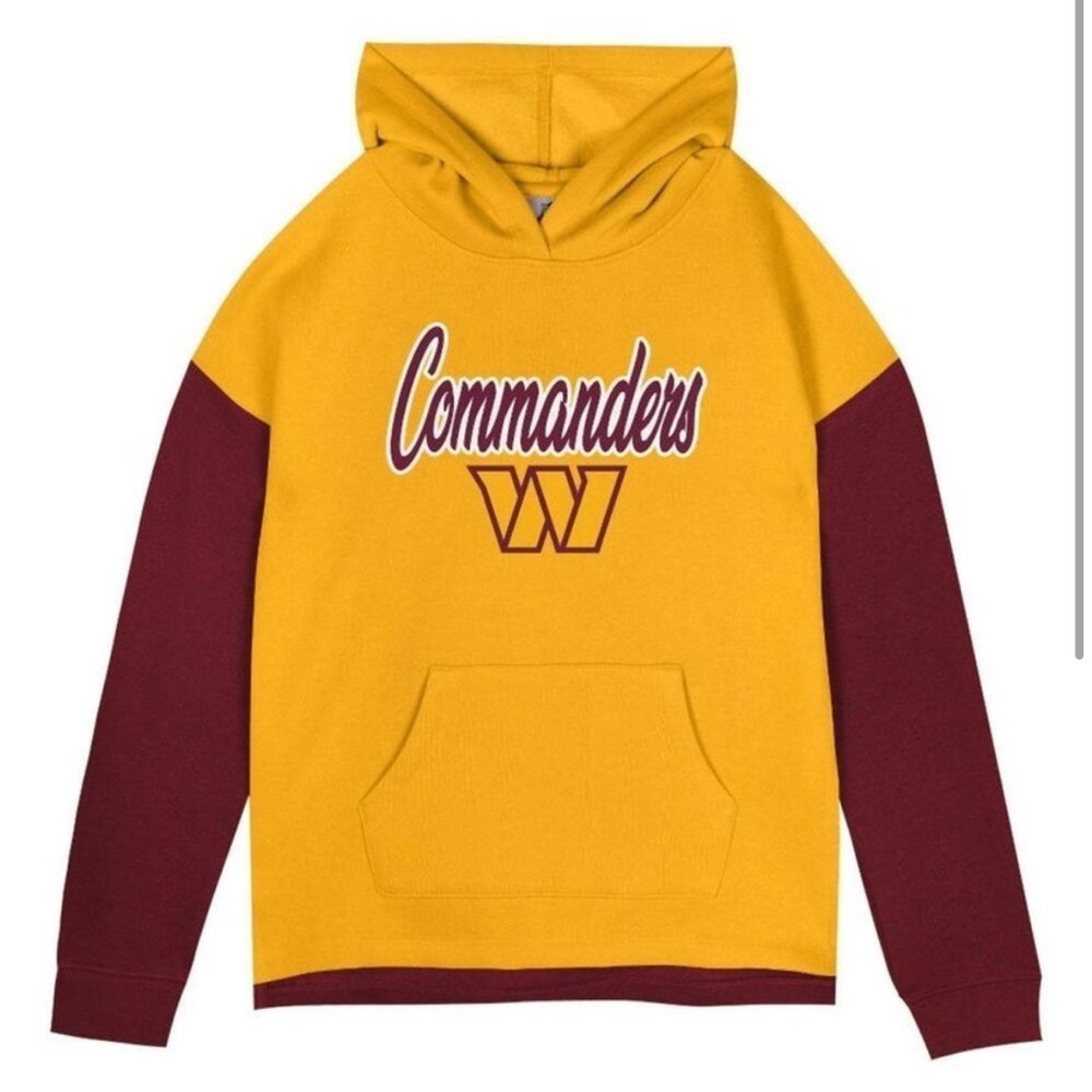 Washington Commanders (Redskins) Hoodie Sweatshirtwith Pocket Kids Size XL 14/16
